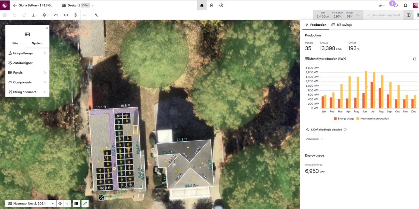 Solar install on Gloria's home in Washington DC