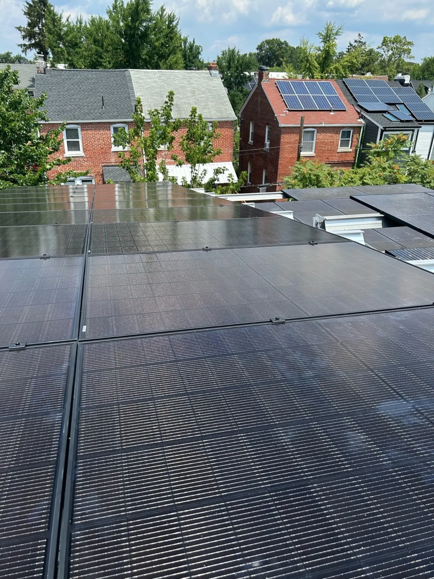 Solar install on Meseret's home in Washington DC